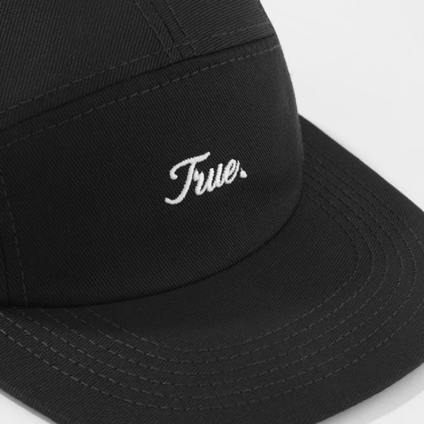 Signature Five Panels Cap - Black