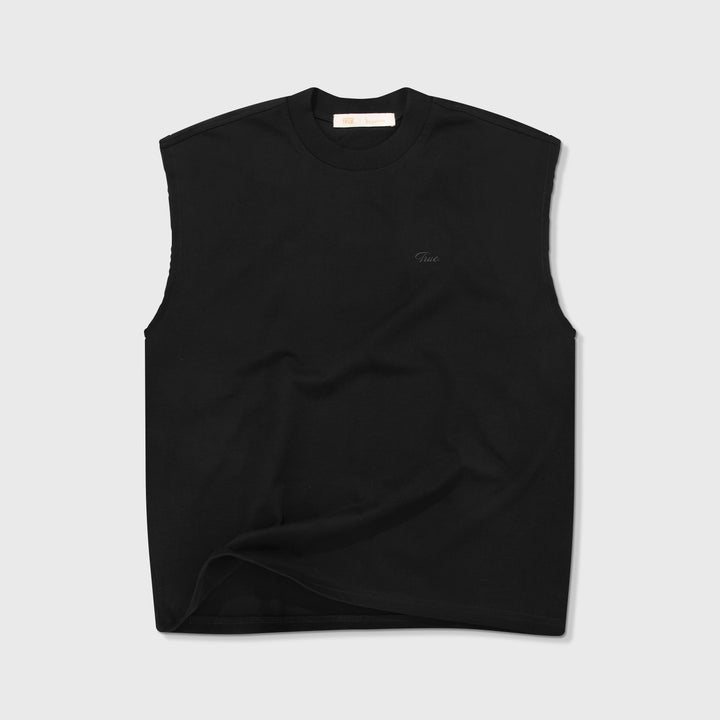 Sleeveless Tee - Black