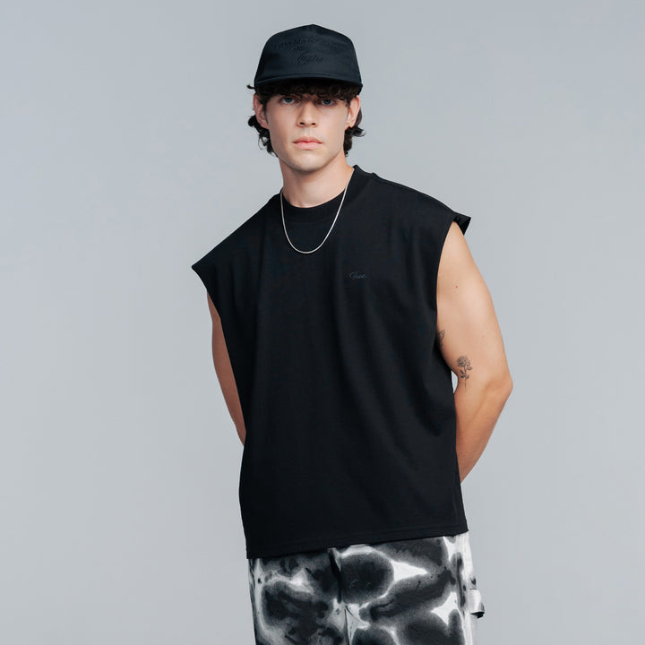 Sleeveless Tee - Black