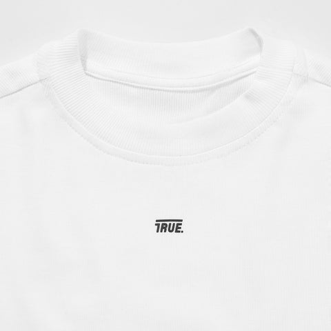 Slim Ribbed Fitted Tee - Black