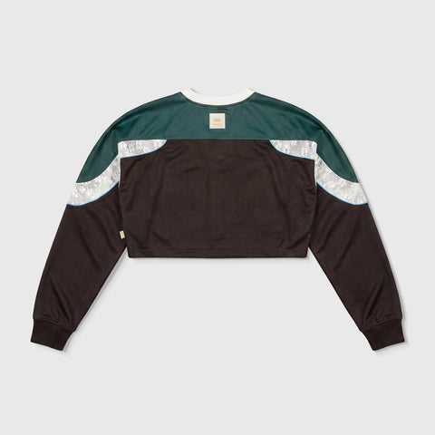 Spirit Cropped LS Jersey - Brown