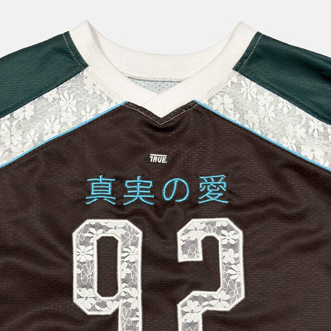 Spirit Cropped LS Jersey - Brown