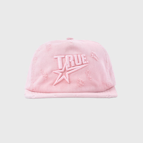 Star Washed Golfer Cap - Pink