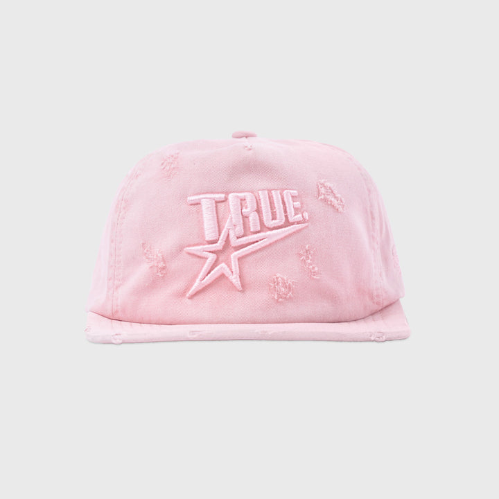Star Washed Golfer Cap - Pink