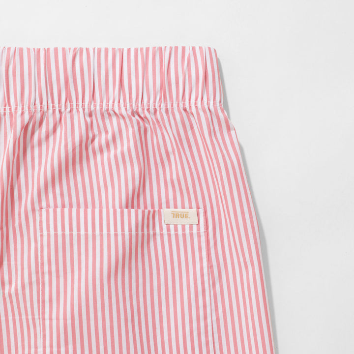 Striped Boxer Pants - Red