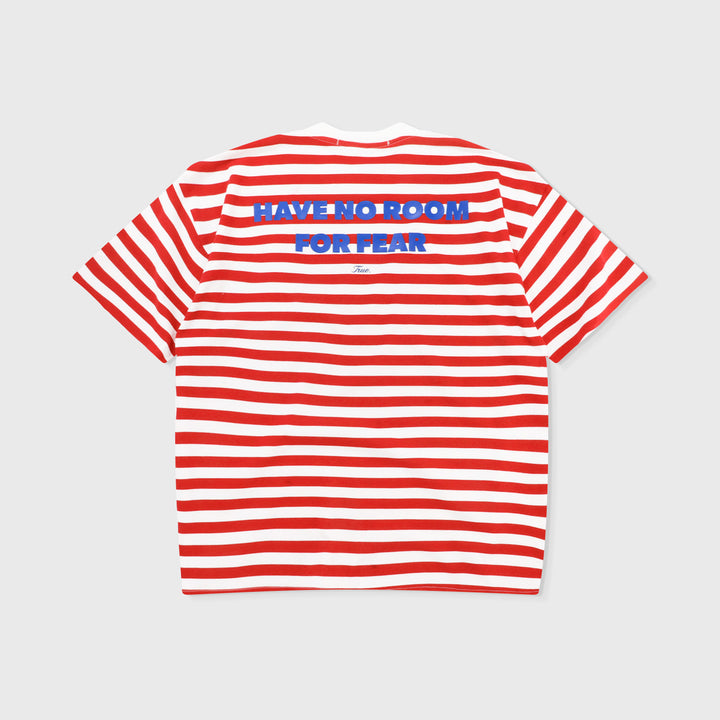 Striped No Fear Tee - Red