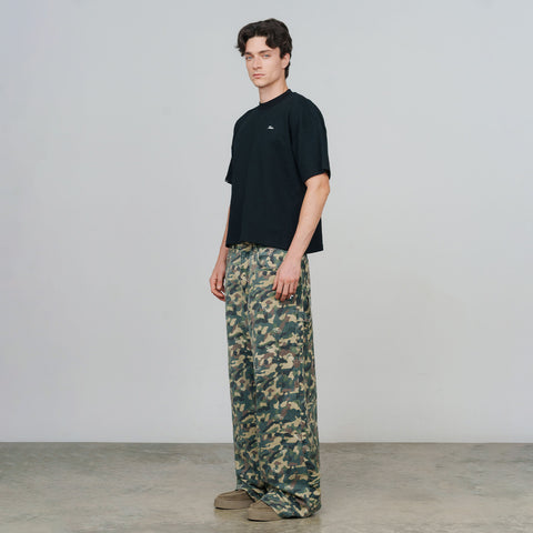 Textured Boxy Tee - Black