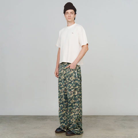 Textured Boxy Tee - Cream