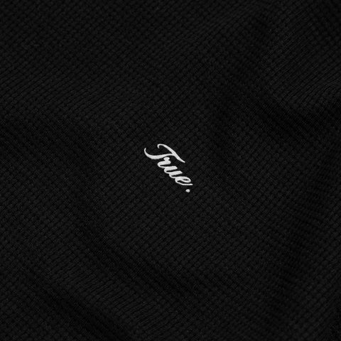 Textured Boxy Tee - Black