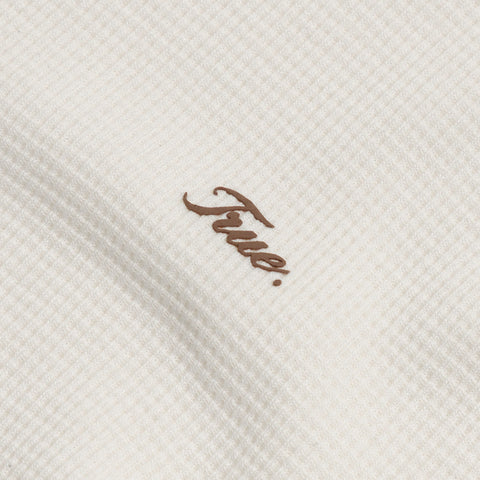 Textured Boxy Tee - Cream