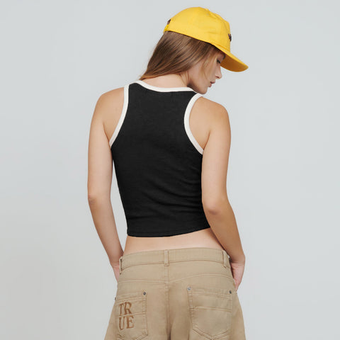 Textured Tank Top - Black
