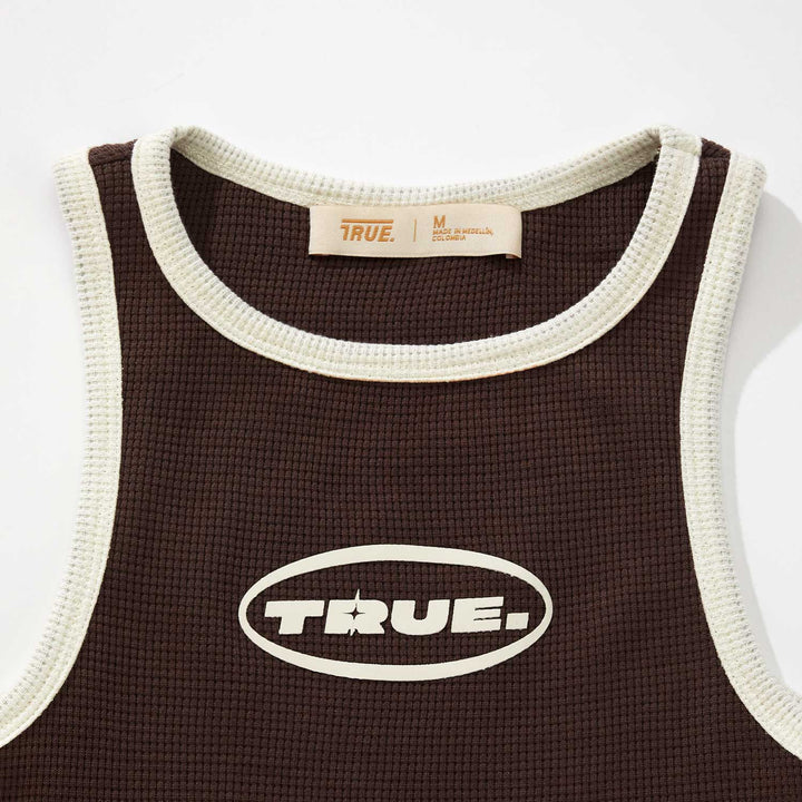 Textured Tank Top - Brown
