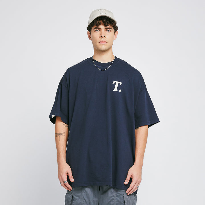 The Journey Oversized T-Shirt - Dark Blue