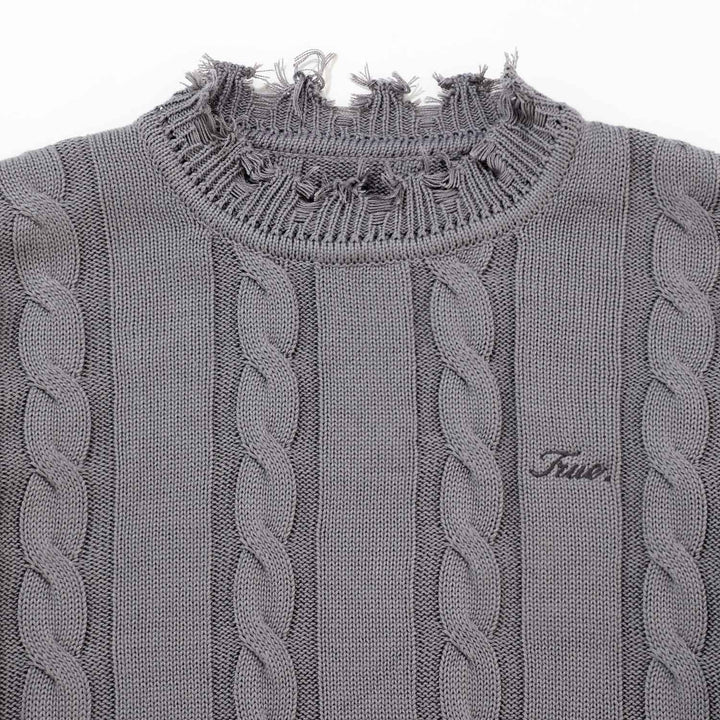 The Journey Knit Crewneck - Dark Gray