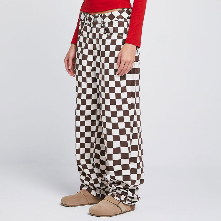 The Journey Chess Pants - Brown