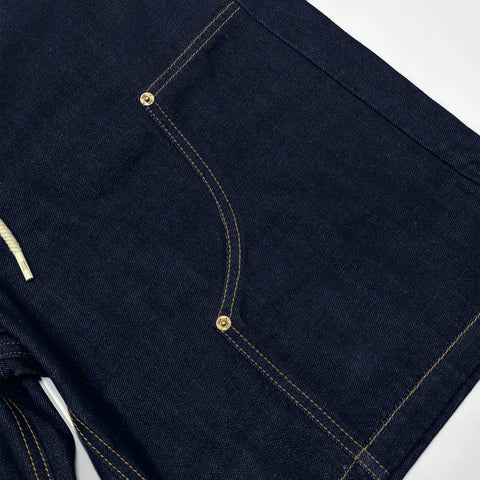 True Double Knee Denim Jorts - Blue