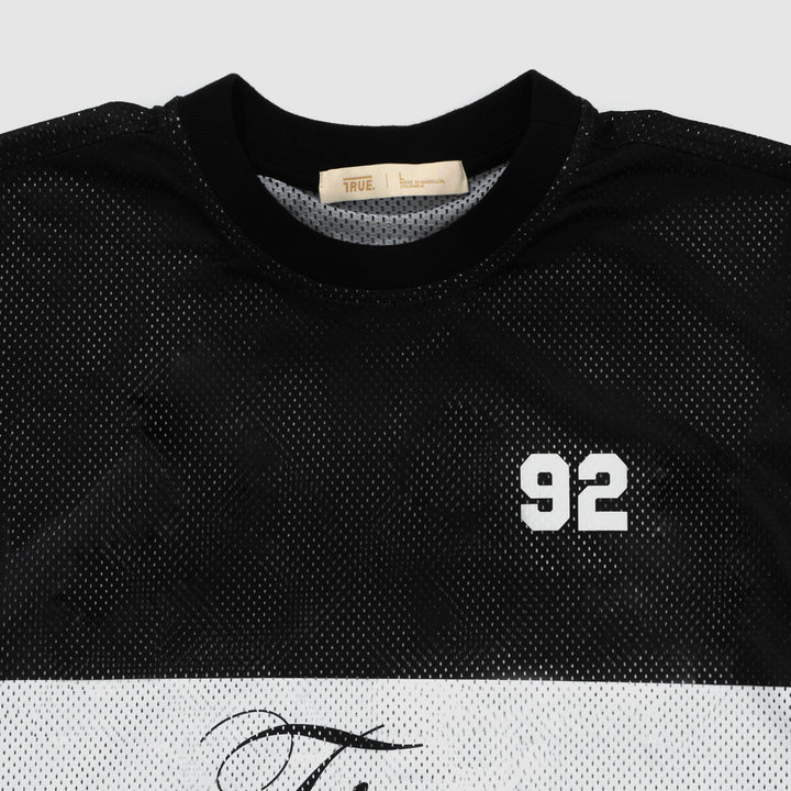 True Mesh Boxy Tee - Black