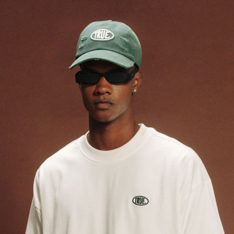 True Stamp Logo Cap - Washed Green