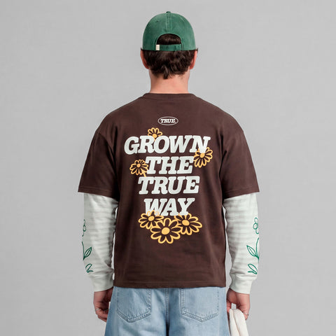 True Way Boxy LS - Brown