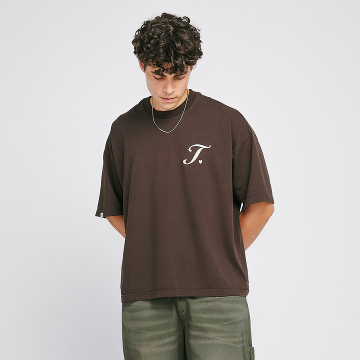 True Way Boxy-Tee - Brown