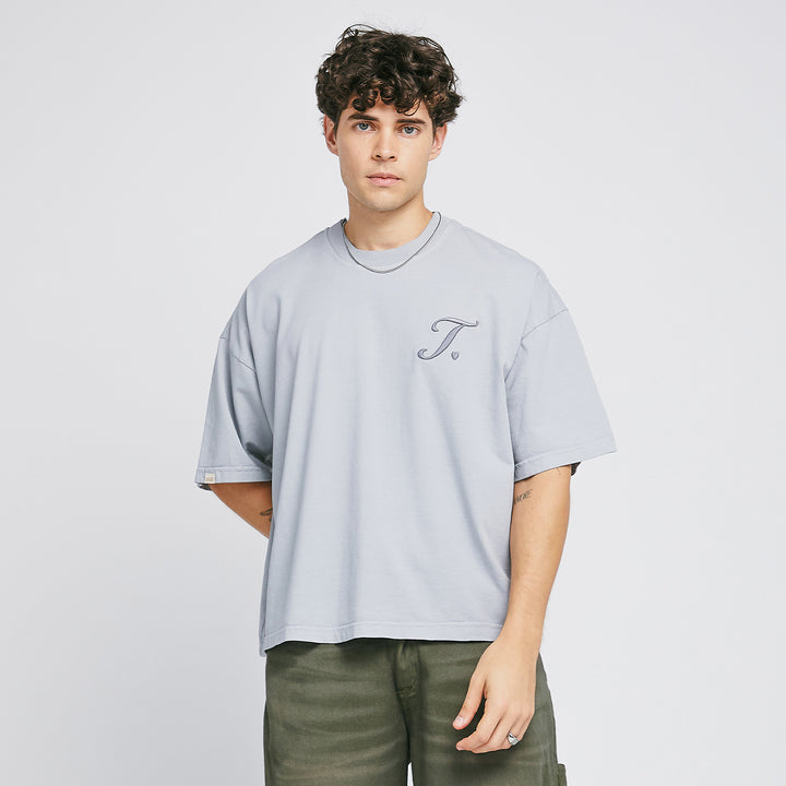 True Way Boxy-Tee - Gray