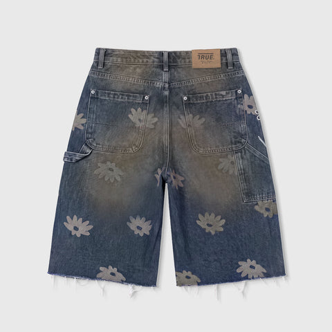 True Way Denim Jorts - Washed Blue