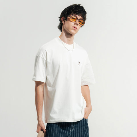 True Way Loose Fit T-Shirt - Cream