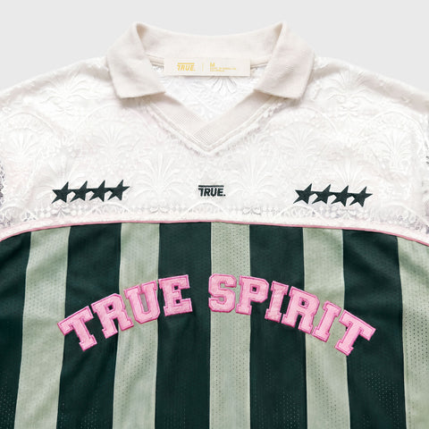 True Spirit Striped Oversized Polo - Green