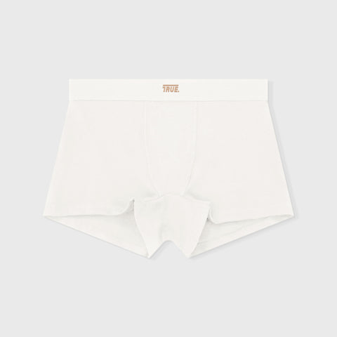 True Cotton Boxer Shorts - Cream