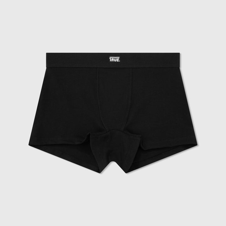 True Cotton Boxer Shorts - Black