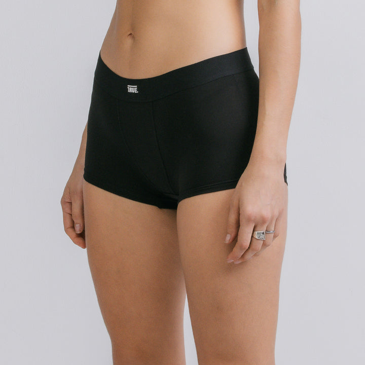 True Cotton Boxer Shorts - Black