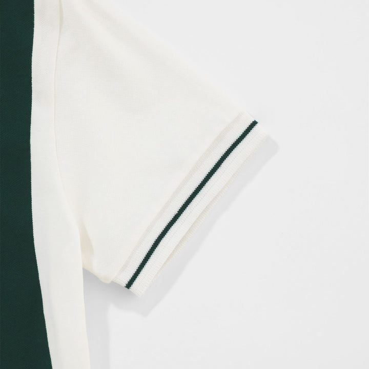 True Lounge Cropped Polo - Pine Green