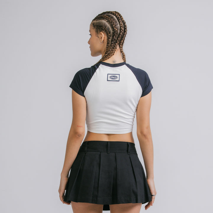 Pleated Mini Skirt - Black
