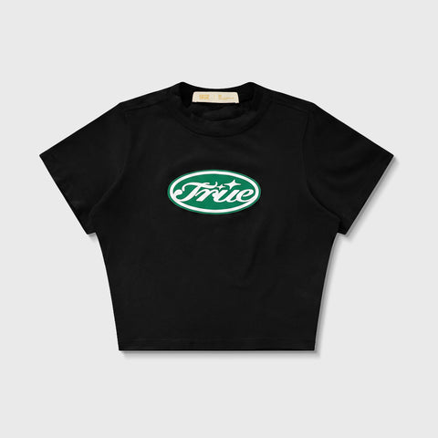 True Stamp Slim Tee - Black/Green