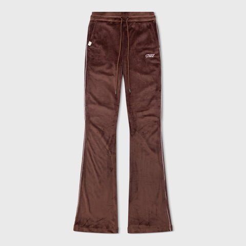 True Velour Track Pants - Brown