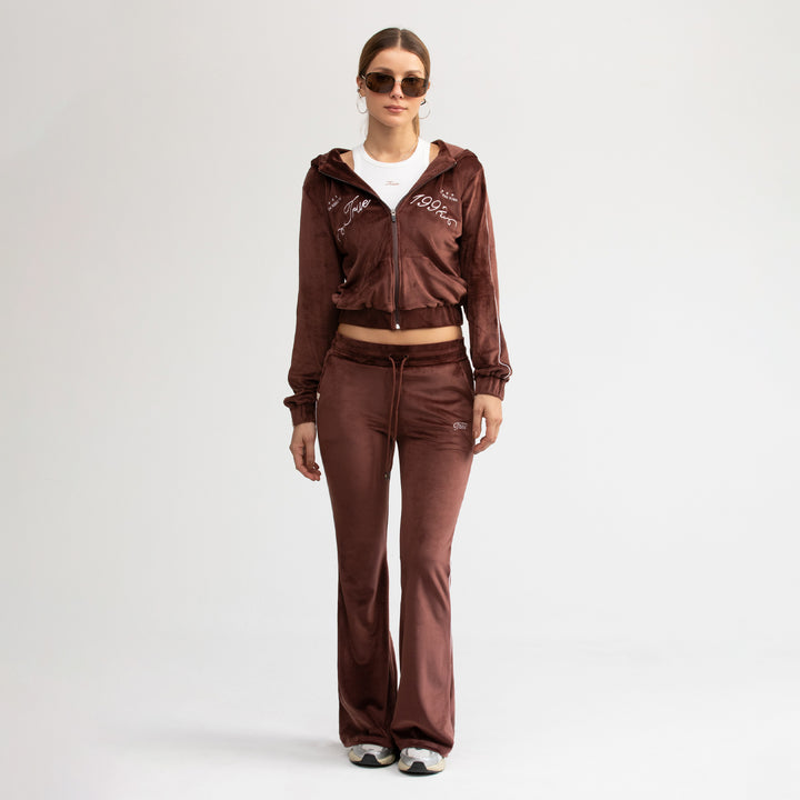 True Velour Track Pants - Brown