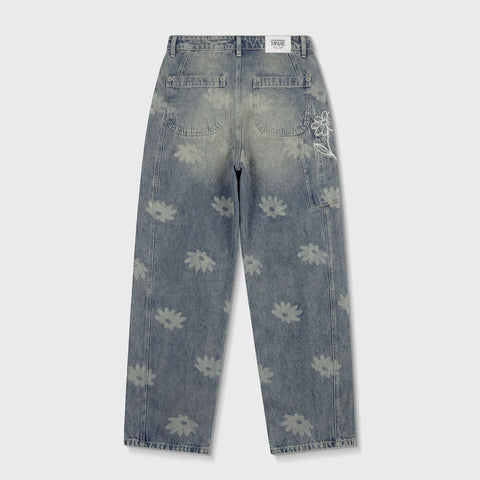 True Way Barrel Pants - Washed Blue