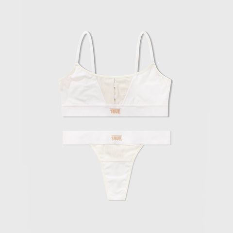 Underwear Set Top Mesh + Pantie - Cream