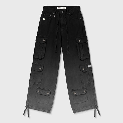 Utility Pocket Cargo Pants - Black