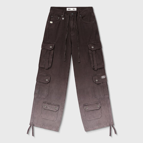 Utility Pocket Cargo Pants - Brown