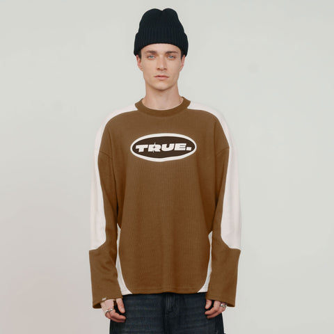 Waffer Long Sleeve Tee - Brown