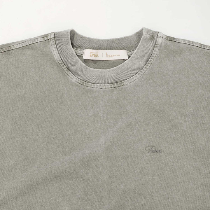 Washed Sleeveless Tee - Light Grey