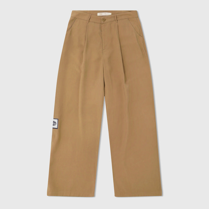 Wide Leg Trousers - Khaki