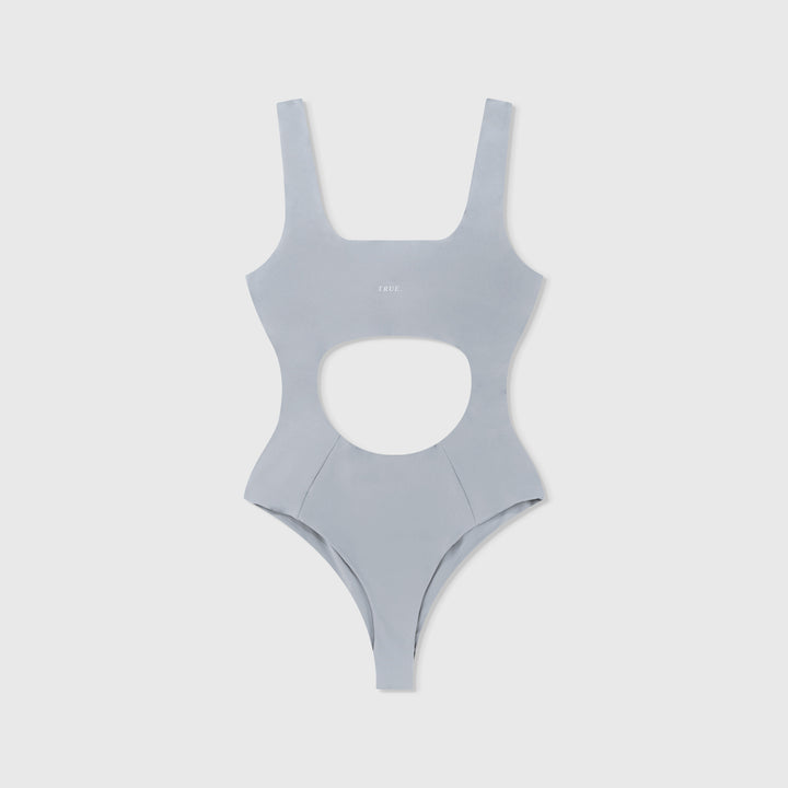 Cut-Out Bodysuit - Light Gray