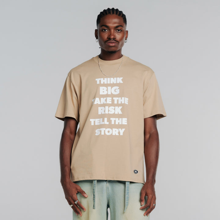 Tell The Story T-Shirt - Camel