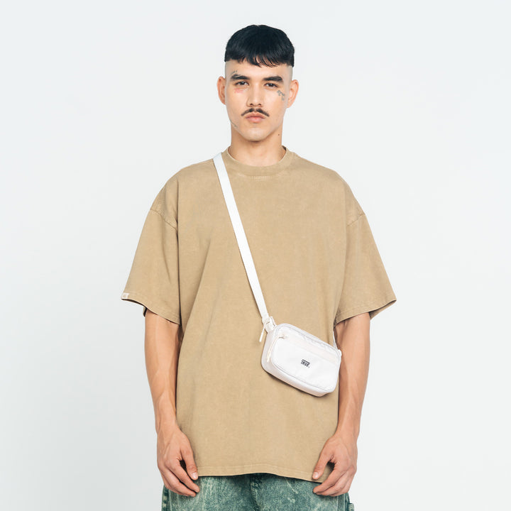 Playera Oversized Lavado - Camel