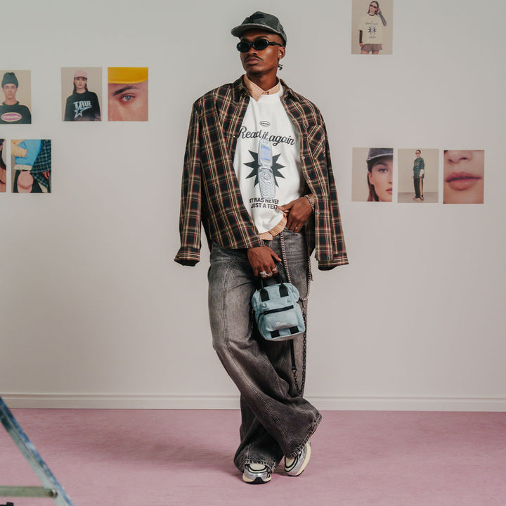 Text Me Boxy T-Shirt - Cream