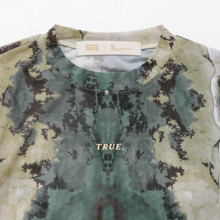 Marble Mesh LS Tee - Green