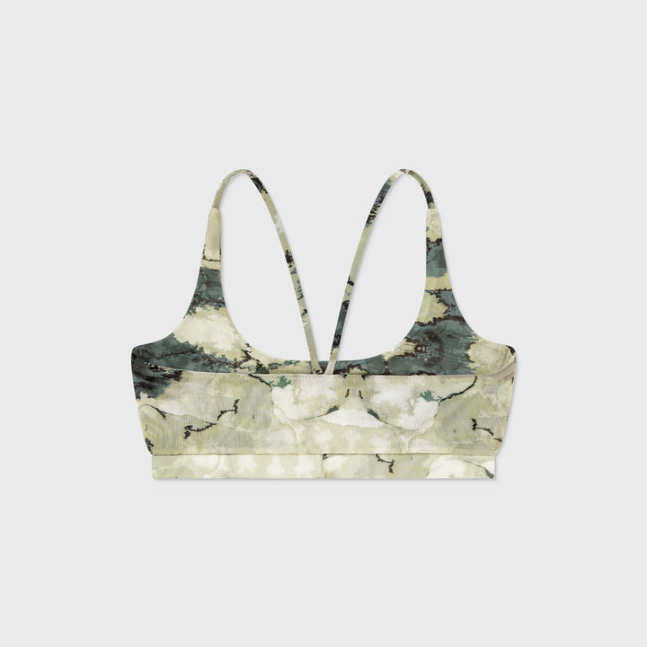 Marble Mesh Cut-Out Top - Green