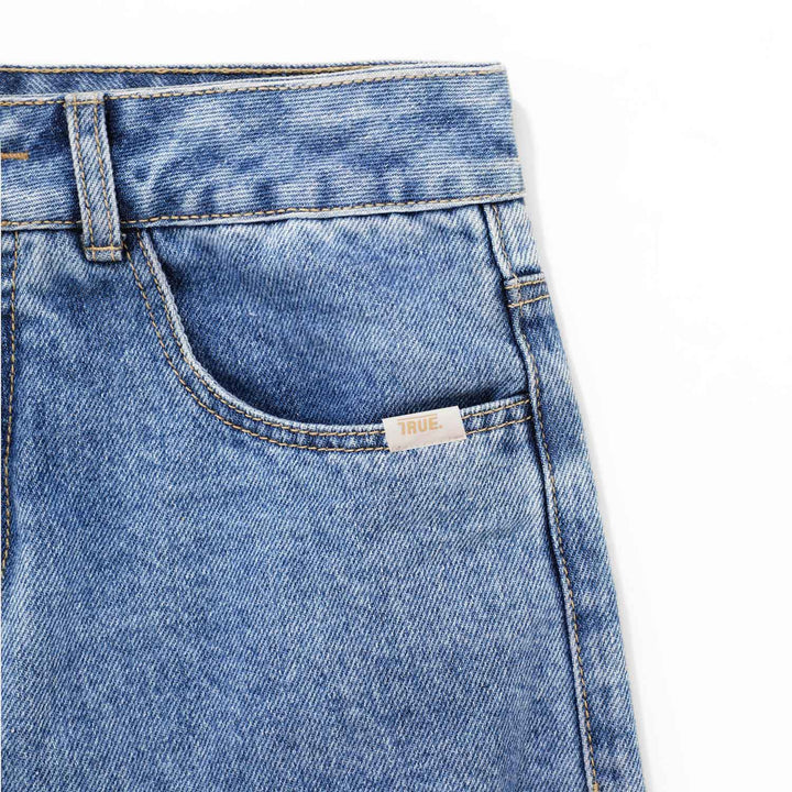 Pantalón Bota Recta Clásico - Azul Claro
